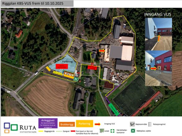 Riggplan til 10.10.2025