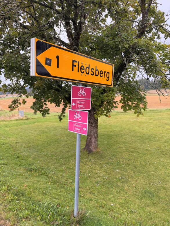 Skilt som viser Unionsleden i Våler