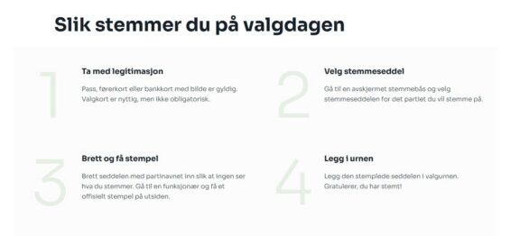 Slik stemmer du på valgdagen
